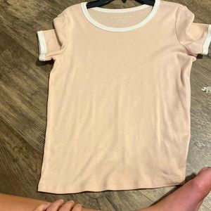 light pink shirt from american eagle size xs